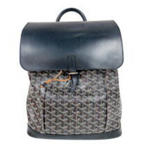 Goyard Alpin Backpack Black canvas leather daypack